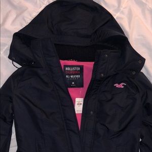 Navy Hollister All-Weather Jacket